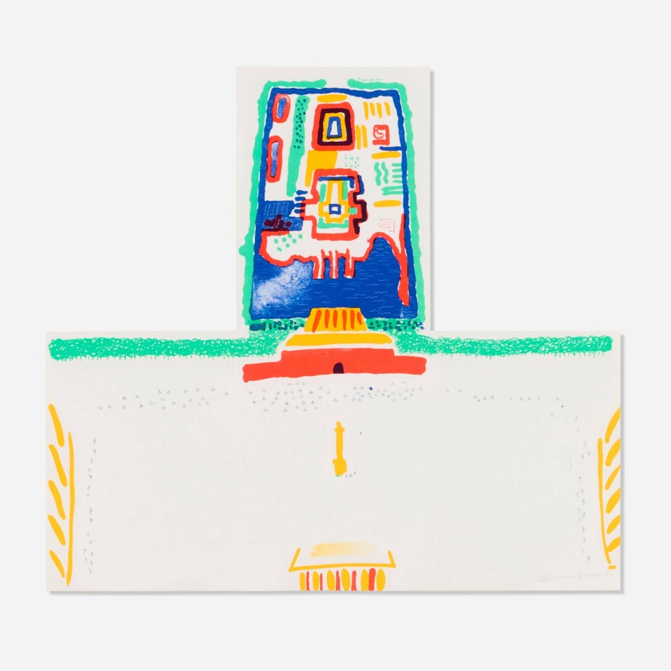 Red Square and the Forbidden City (from the China Diary) by David Hockney