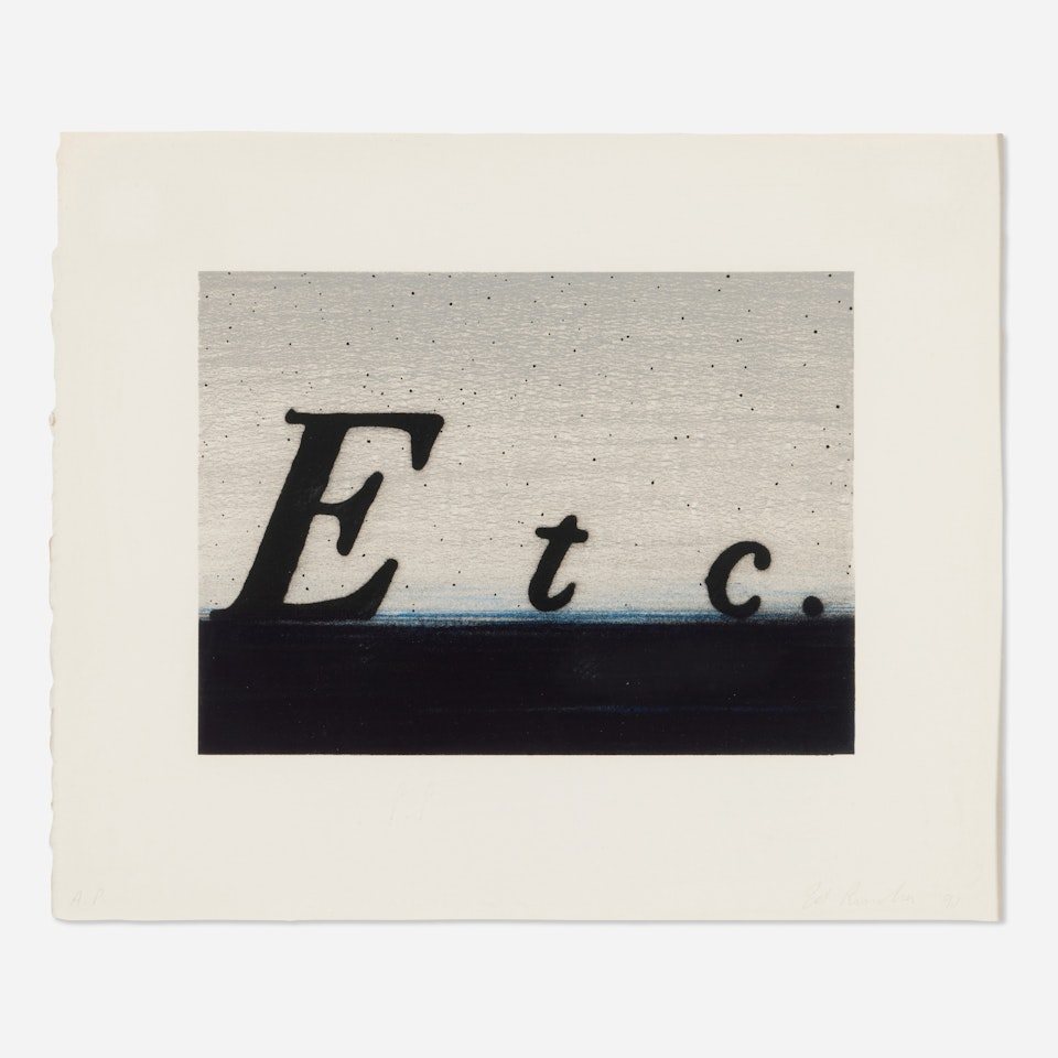 Etc. by Ed Ruscha
