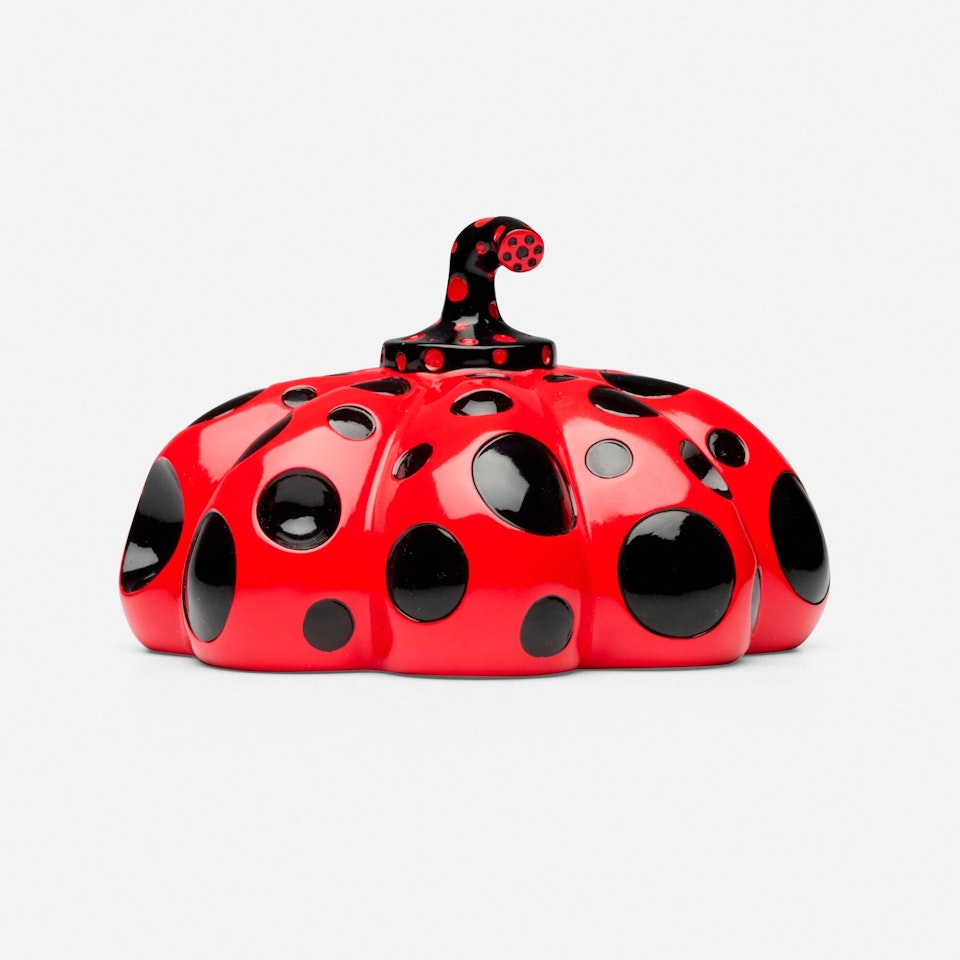 Naoshima Red Pumpkin by Yayoi Kusama