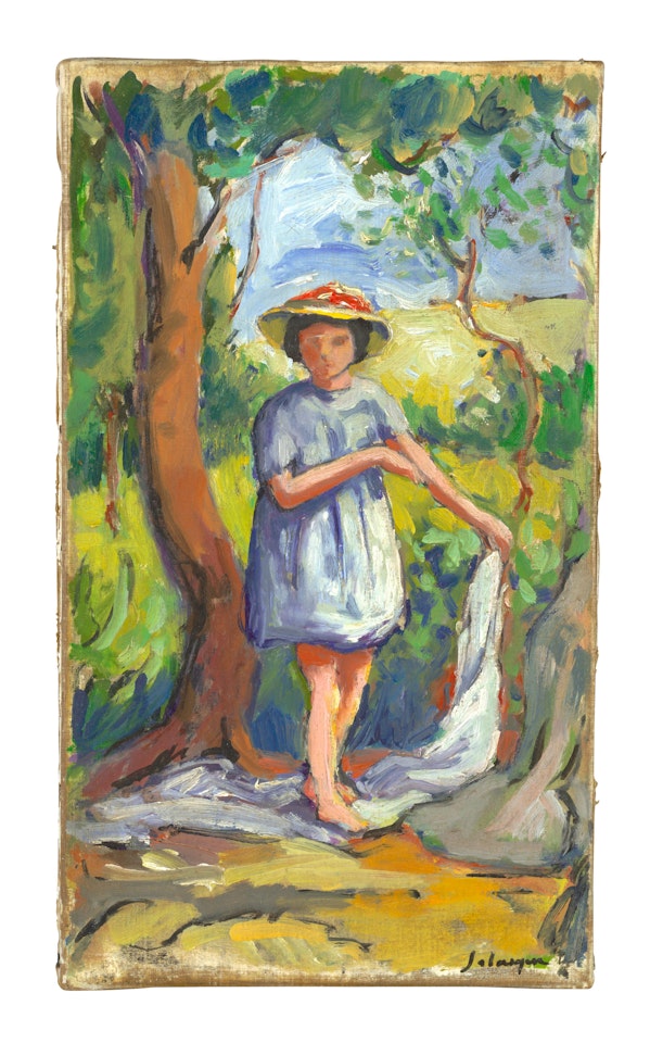 Petite fille dans la clairière by Henri Lebasque