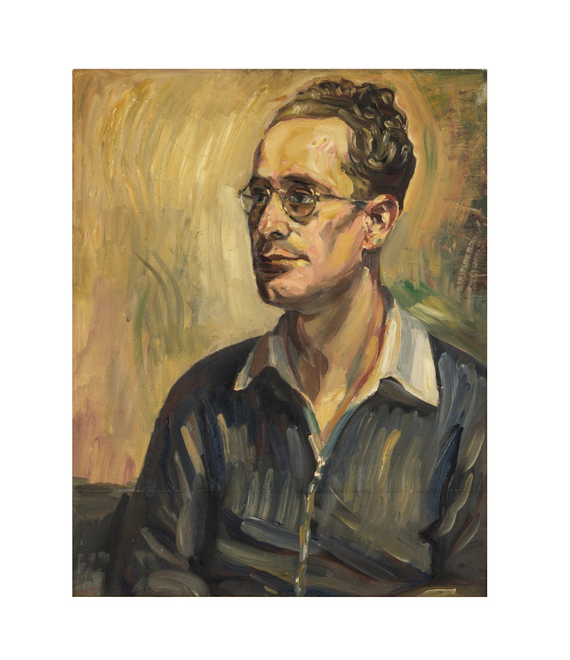 Ohne Titel (Porträt Erich Kahn) by Kurt Schwitters