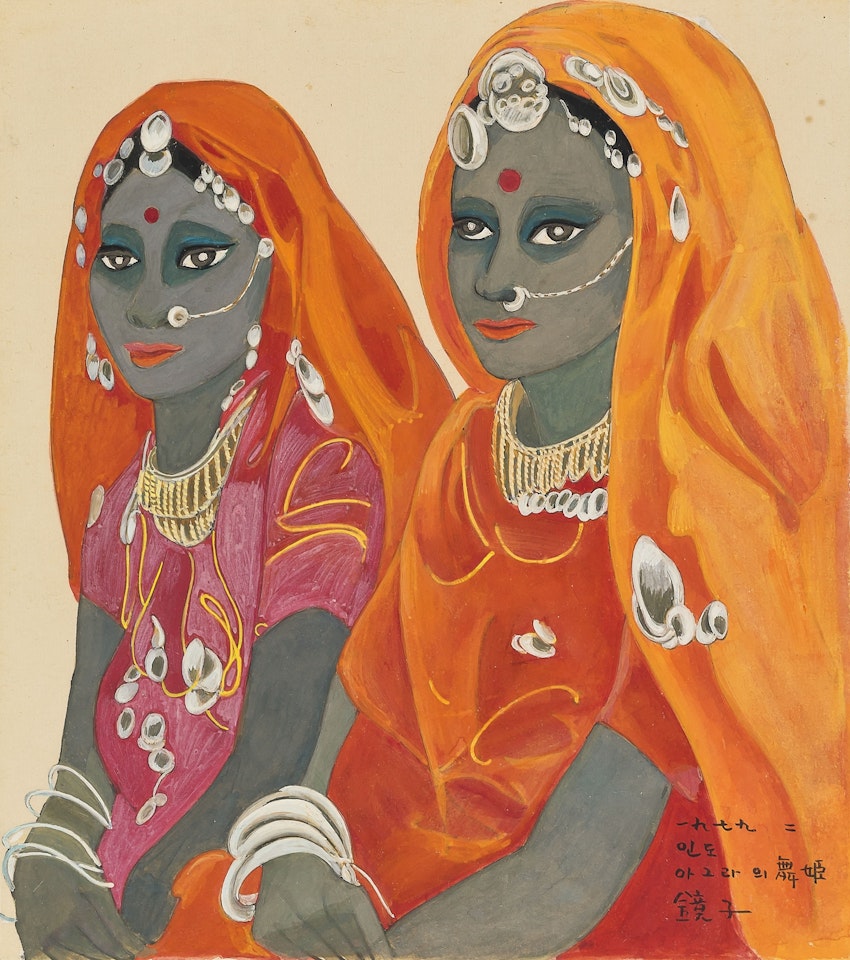 Dancers in Agra, India by Chun Kyung-ja