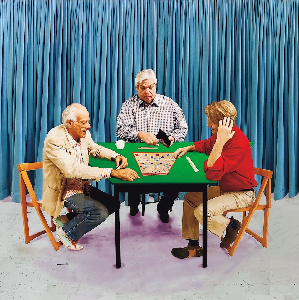The Scrabble Players by David Hockney