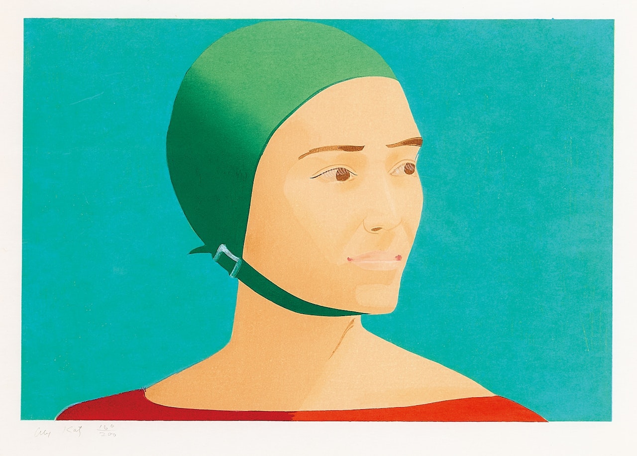 The Green Cap by Alex Katz