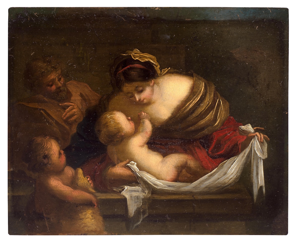The Holy Family with the Infant Saint John the Baptist by Italian School