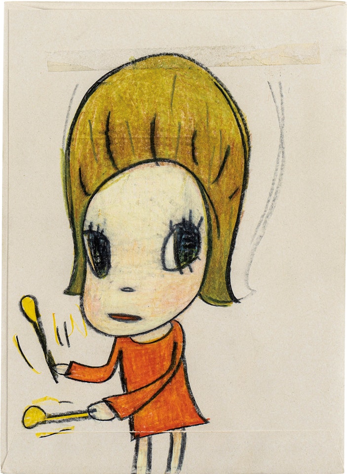 Drumming Girl by Yoshitomo Nara