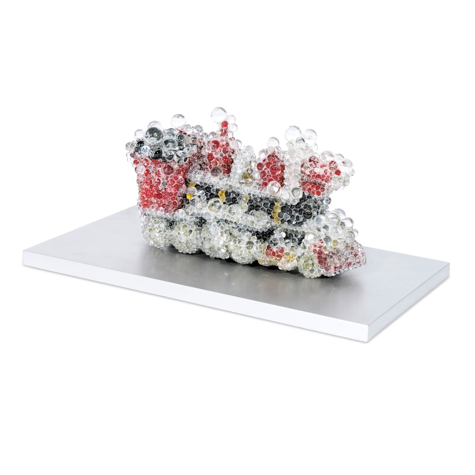 Pixcell-Toy-Locomotive by Kohei Nawa