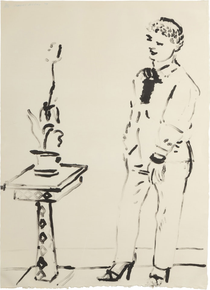 Celia Musing by David Hockney