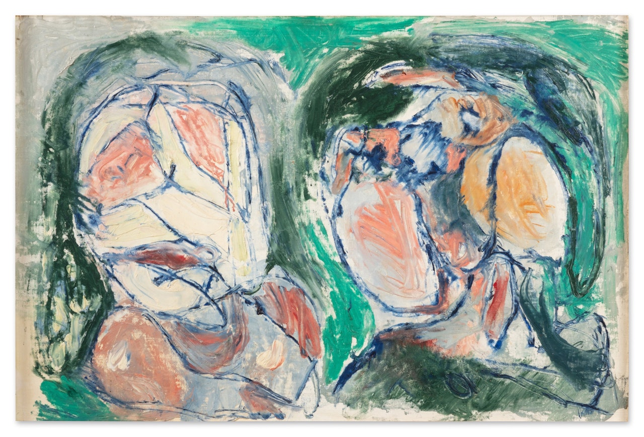 Couple d"habitués by Pierre Alechinsky
