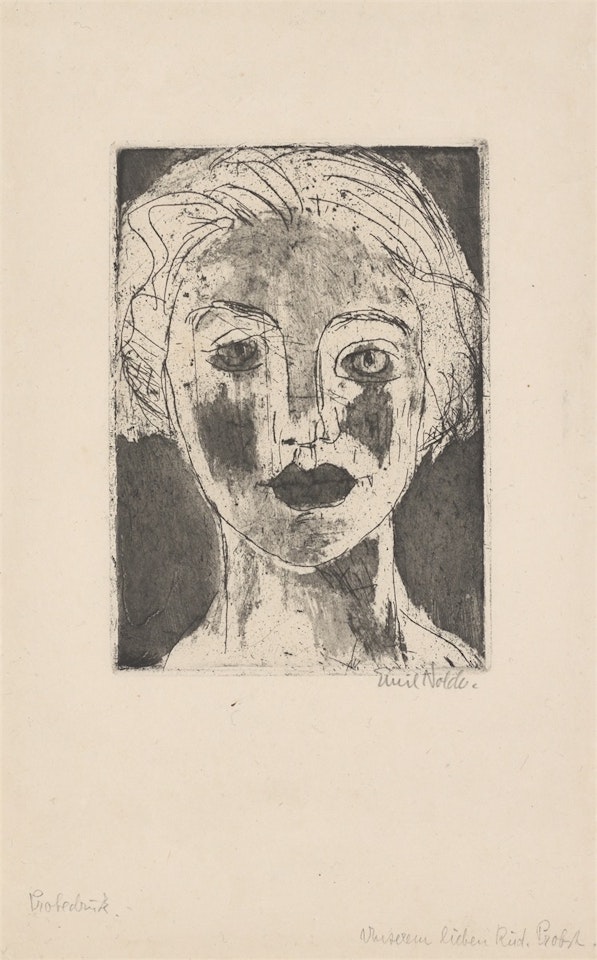 ”Mädchenbildnis” by Emil Nolde