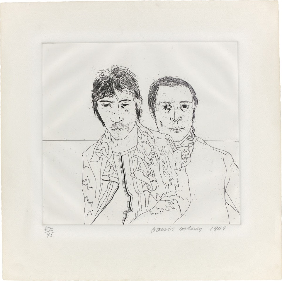 ”Ossie and Mo” by David Hockney