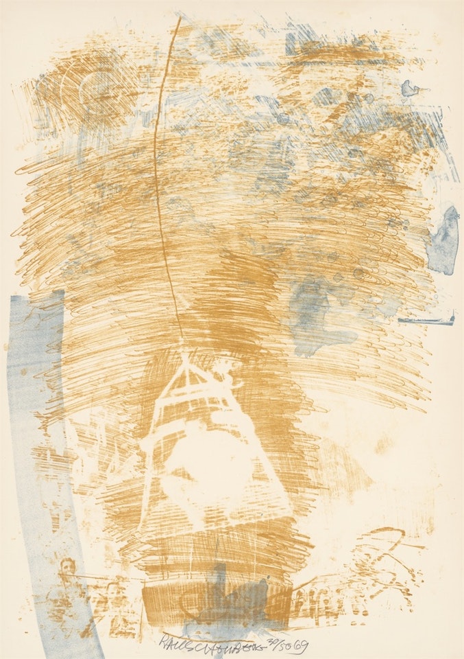 ”Spore (Stoned Moon)” by Robert Rauschenberg