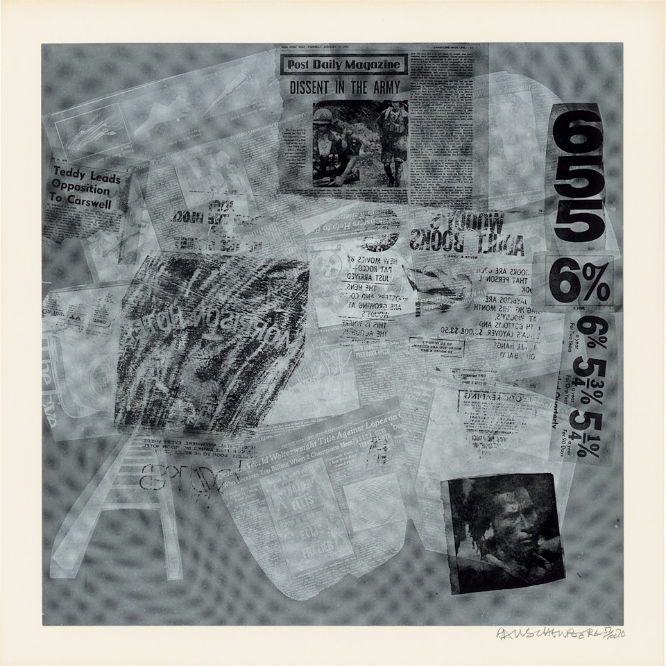 From: ”Surface Series from Currents” by Robert Rauschenberg