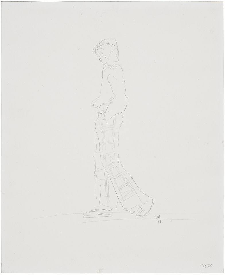 Yves (Walking) by David Hockney