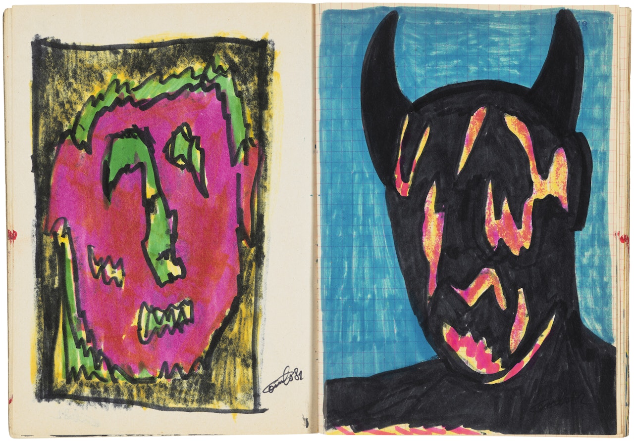 Untitled (sketchbook) by Robert Combas