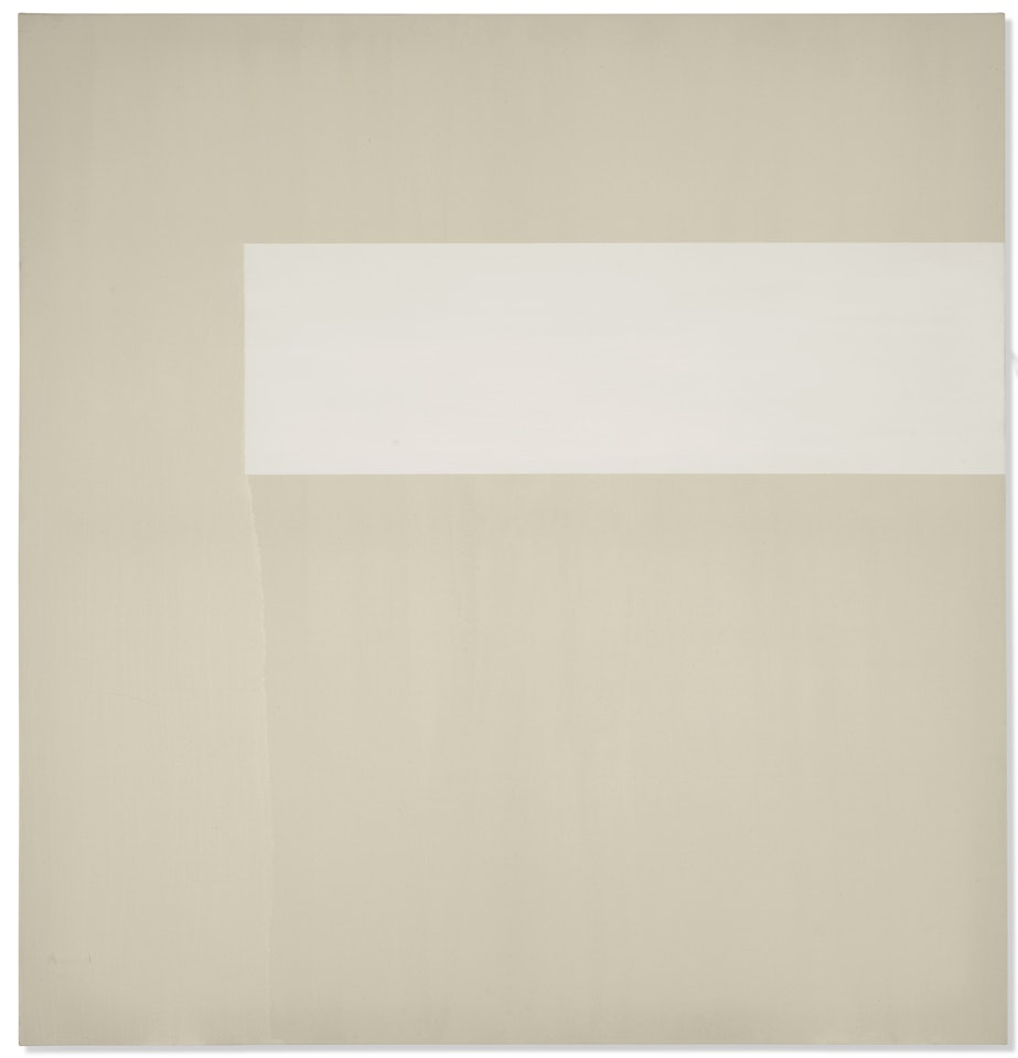 Exposed Painting (Titanium White) by Callum Innes