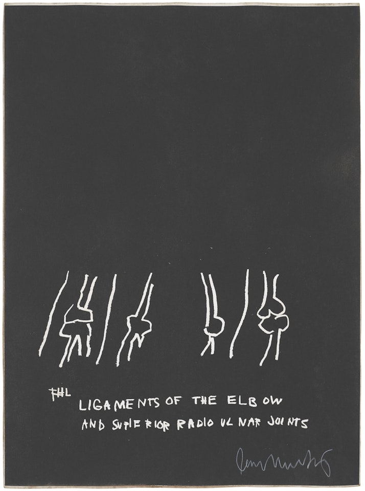 Untitled (The Ligaments of the Elbow and Superior Radio Ulnar Joints), from Anatomy; Untitled (The Ligaments of the Elbow and Superior Radio Ulnar Joints), from Anatomy by Jean-Michel Basquiat
