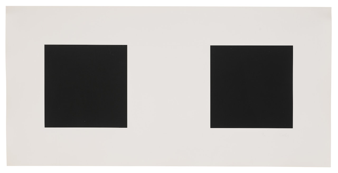 Two Blacks and White by Ellsworth Kelly