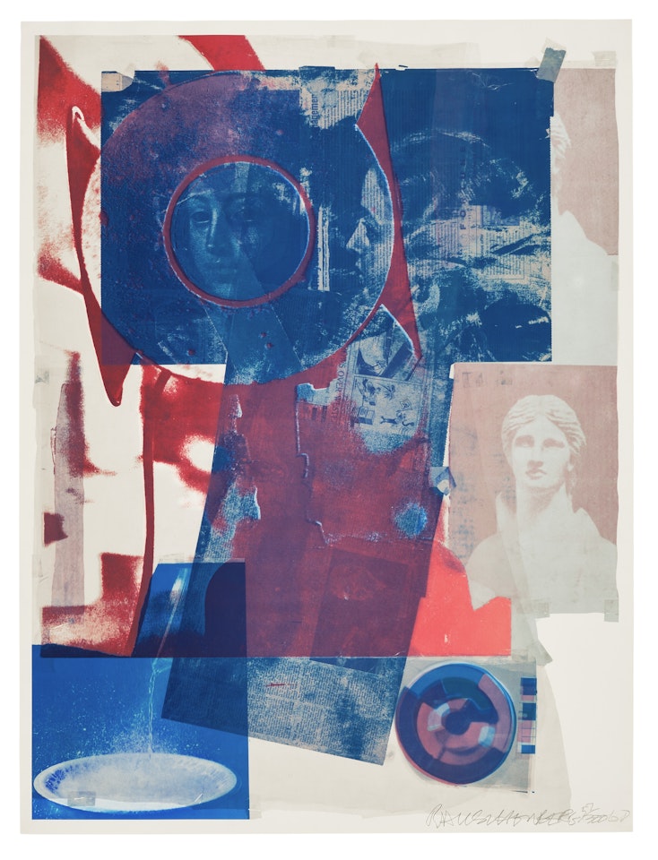 Three prints by the artist; Untitled (Quarry); Horsefeathers Thirteen-IX by Robert Rauschenberg