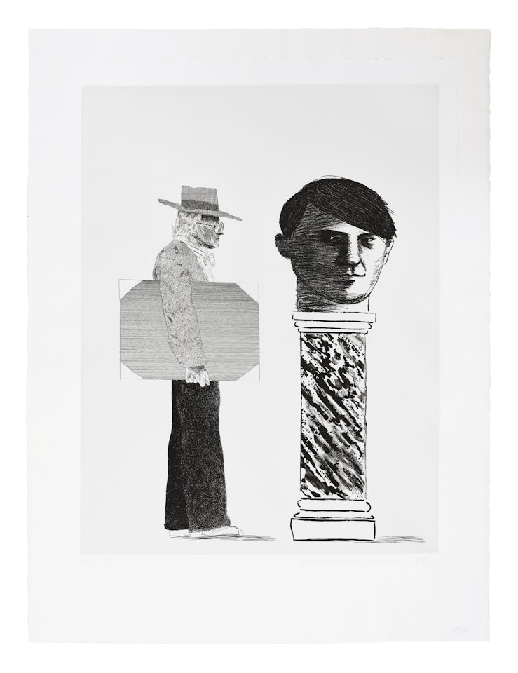 The Student, from Homage to Picasso by David Hockney