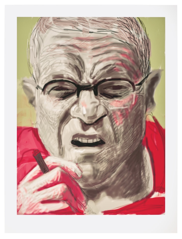 Self Portrait, 13 March 2012 by David Hockney