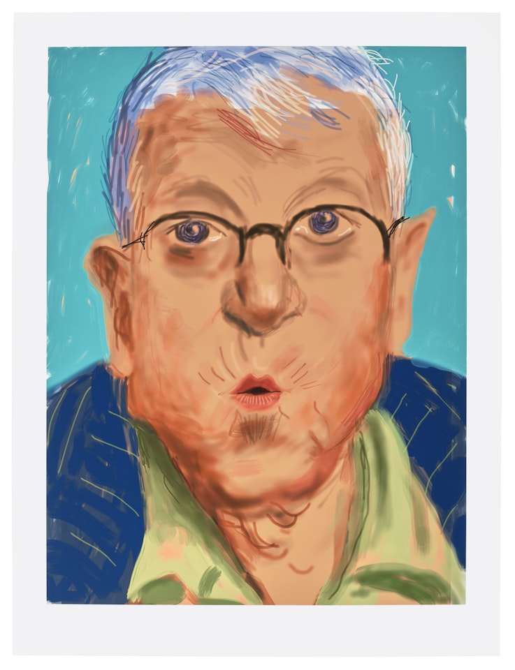 Self Portrait, 25 March 2012 by David Hockney