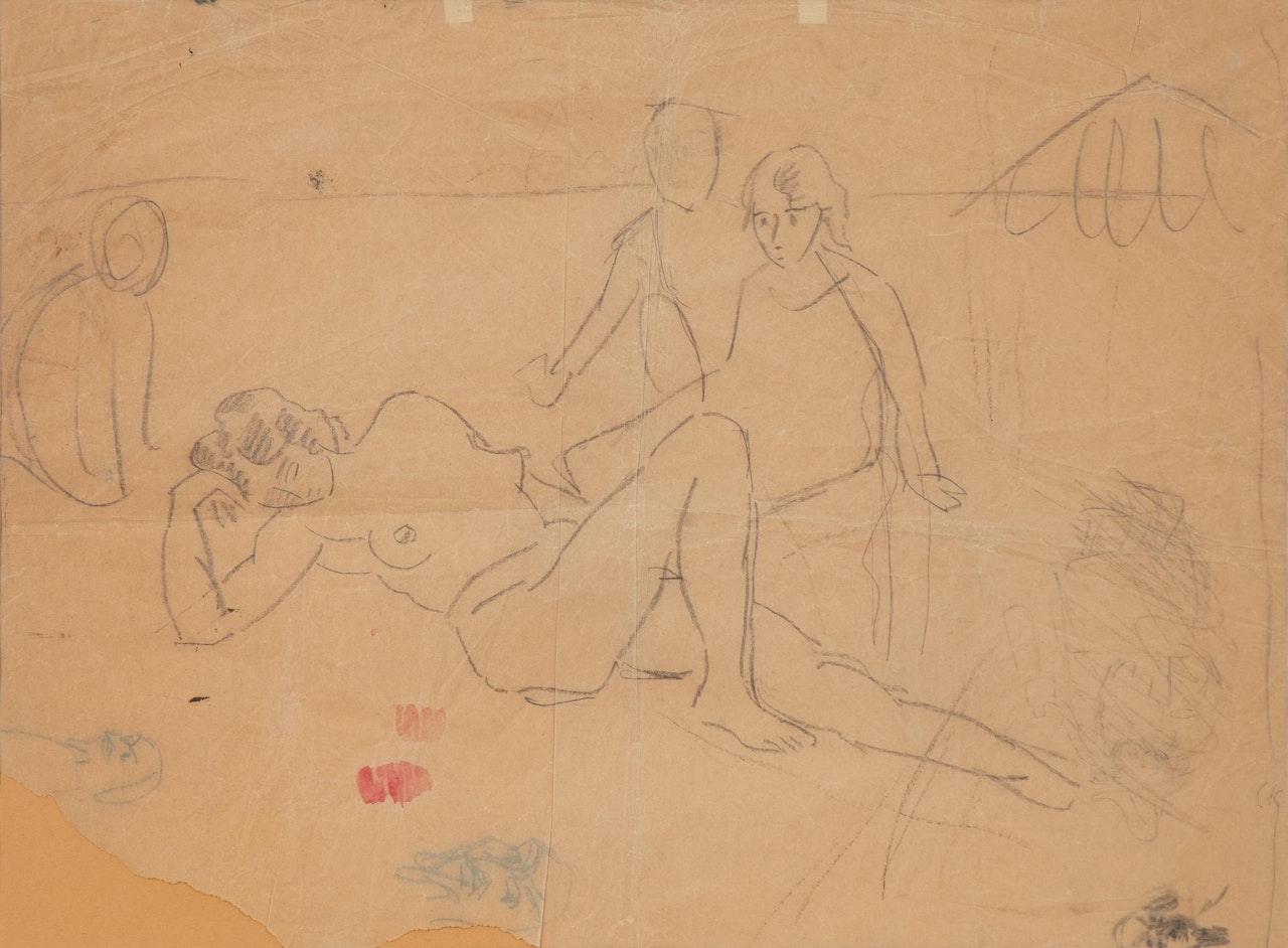 "Människorna upptäcker skönheten" (Les hommes découvrent la beauté) by Carl Kylberg