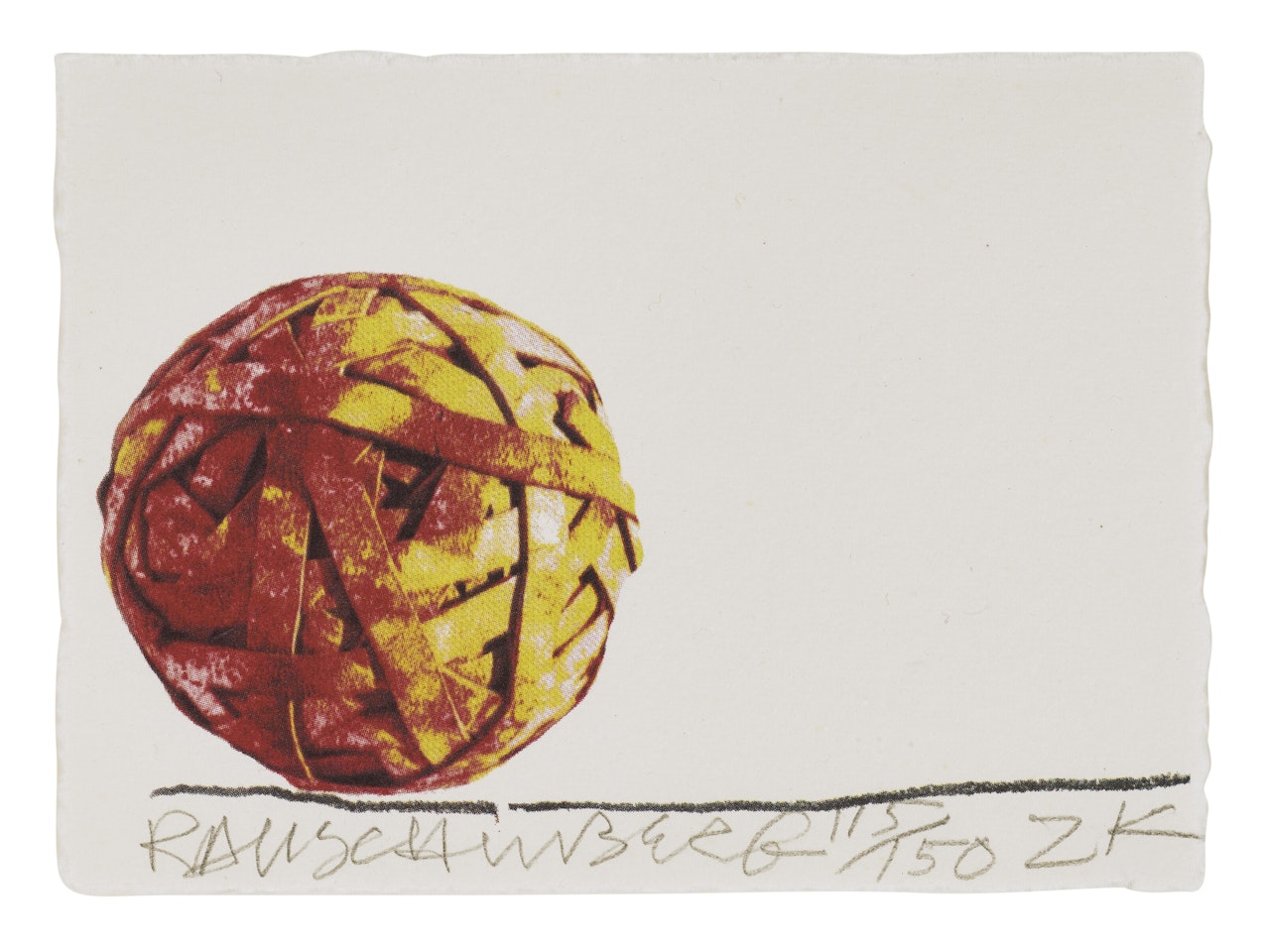 Raffle by Robert Rauschenberg