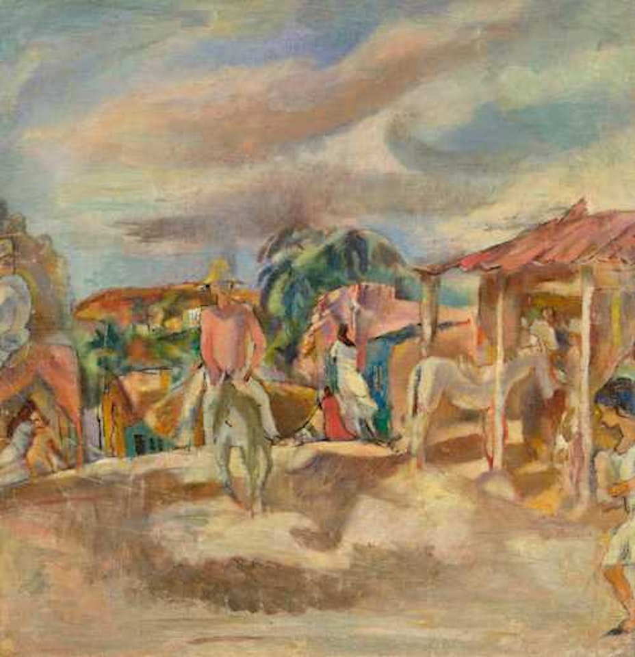 Village cubain by Jules Pascin