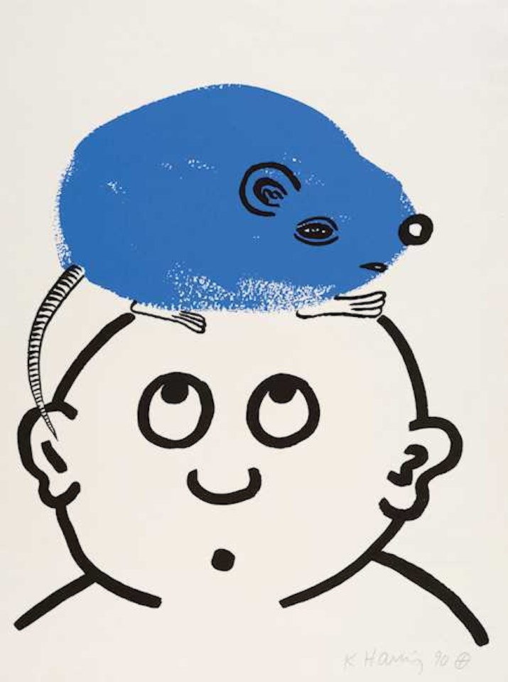 From: The story of red and blue by Keith Haring