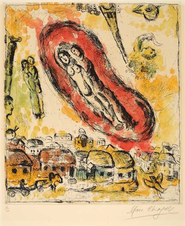 Le Nuage aux Amoreux by Marc Chagall