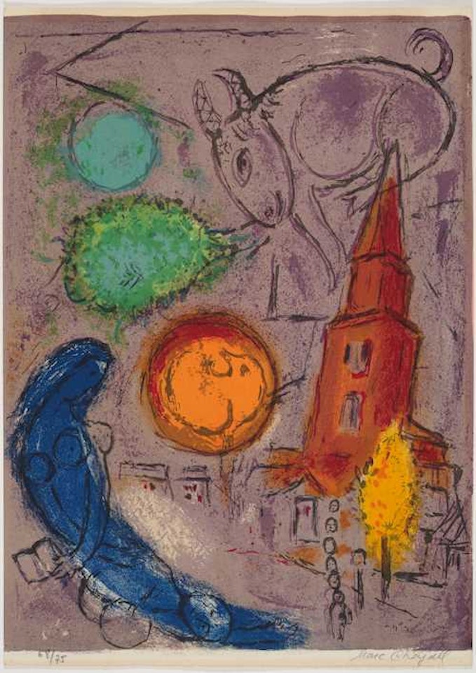 Saint-Germain-des-Prés by Marc Chagall