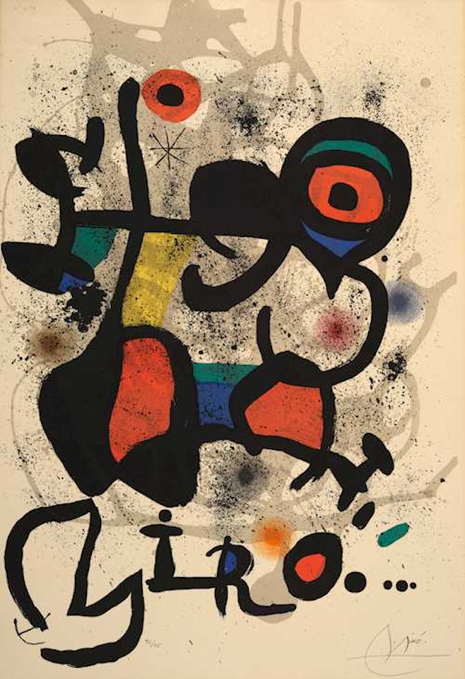 Affiche pour l"exposition "Joan Miro - das plastische Werk" Kunsthaus, Zurich by Joan Miró