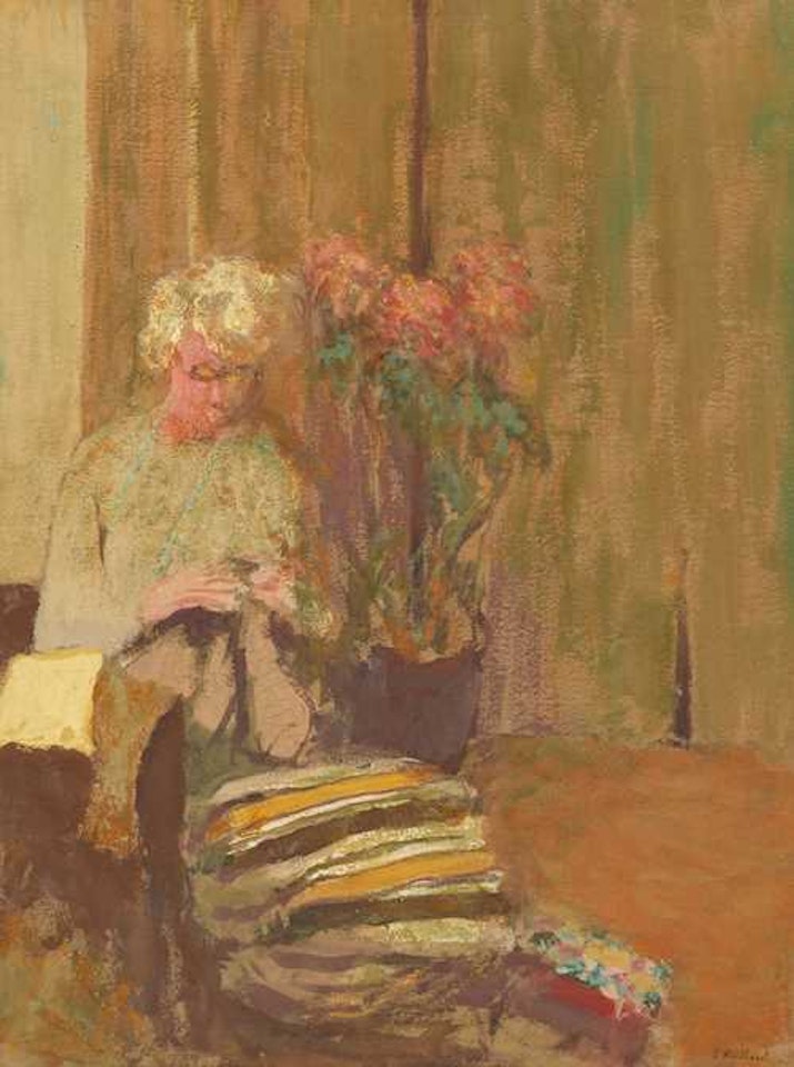 Madame Hessel tricotant by Édouard Vuillard