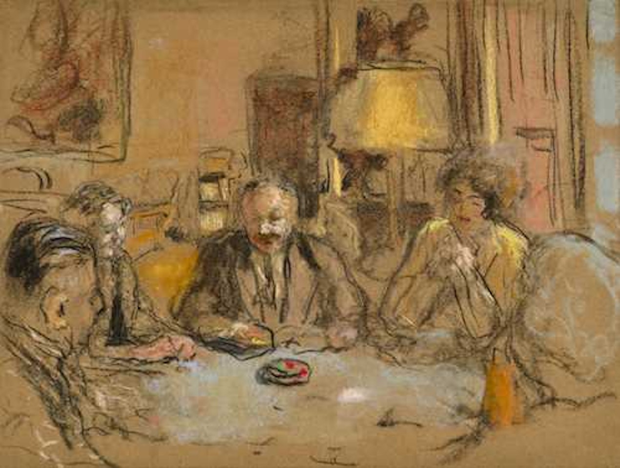 La partie de cartes by Édouard Vuillard