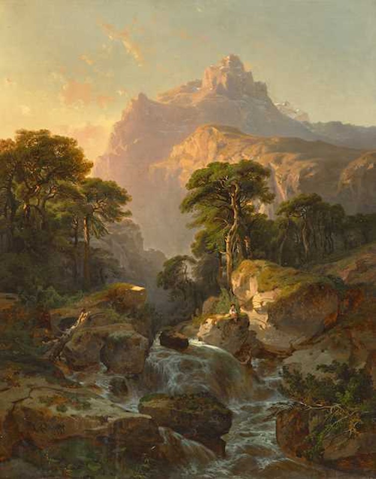 Souvenir de Rosenlaui by Alexandre Calame