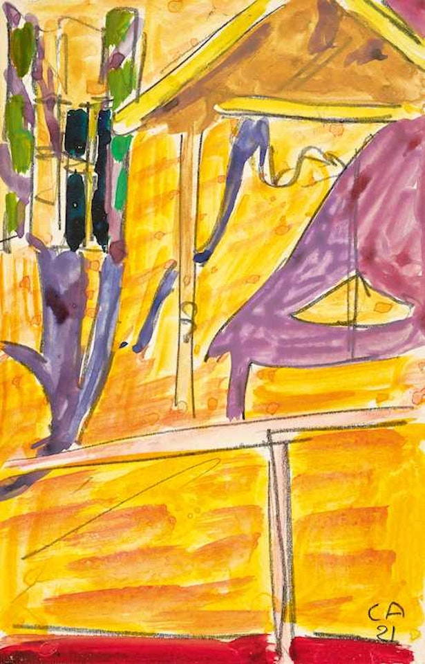 Yellow and violet by Cuno Amiet