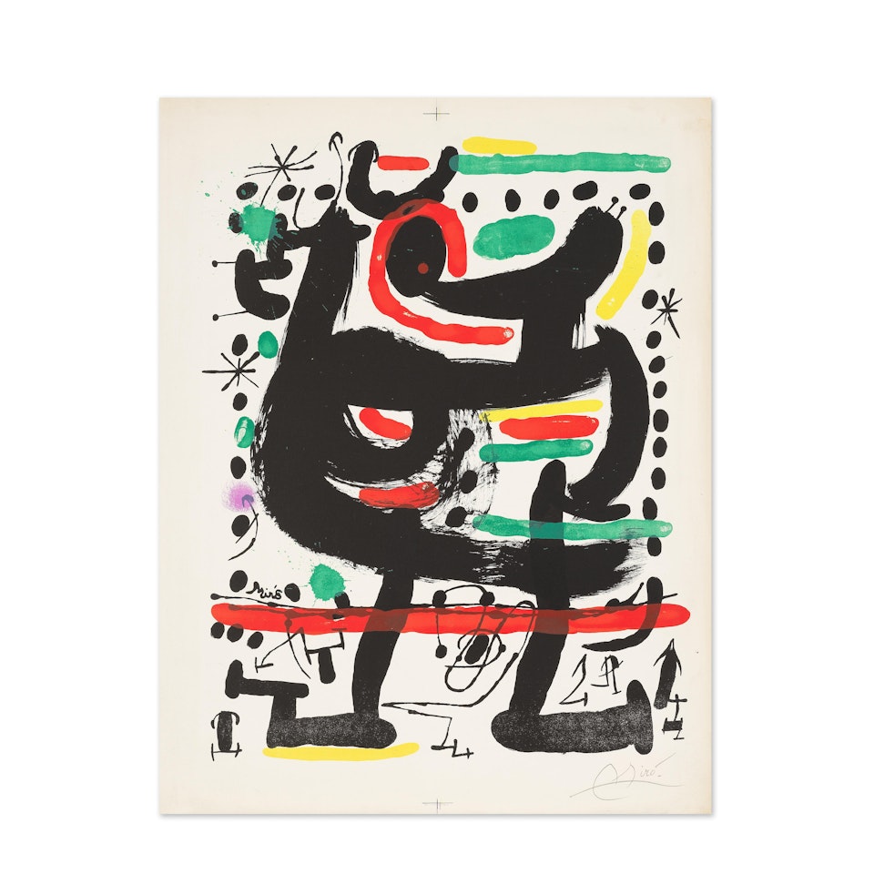 Affiche pour l"ouverture de l"atelier Mourlot à New York by Joan Miró