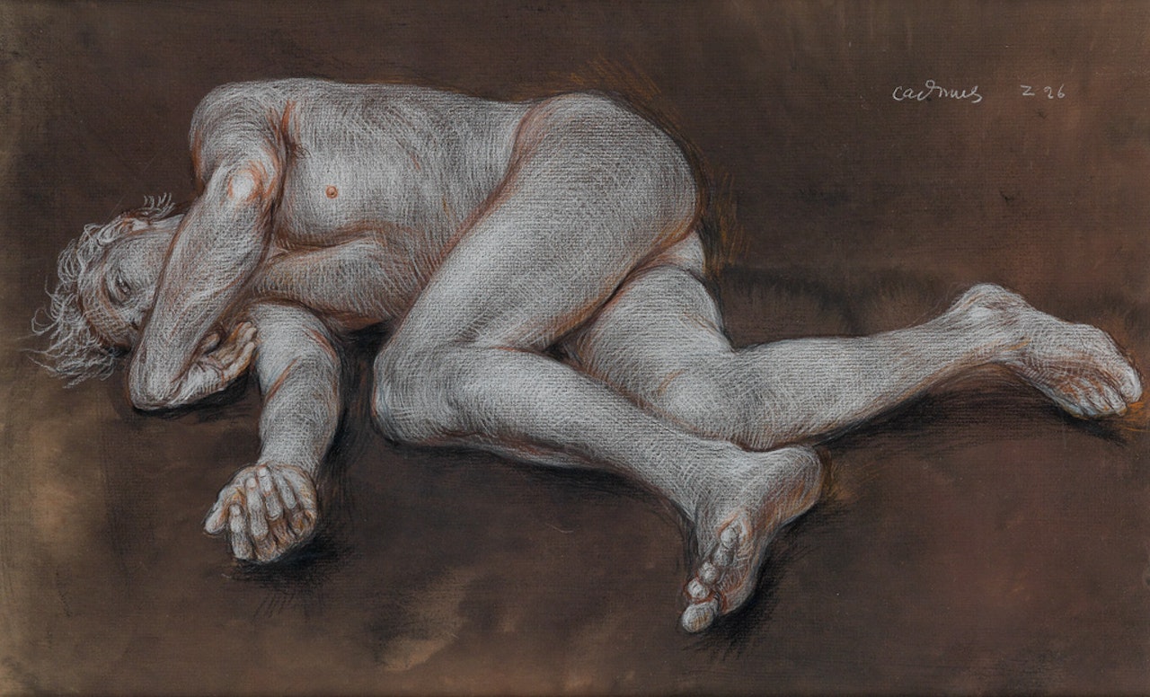 Reclining Male Nude (Z 26) by Paul Cadmus