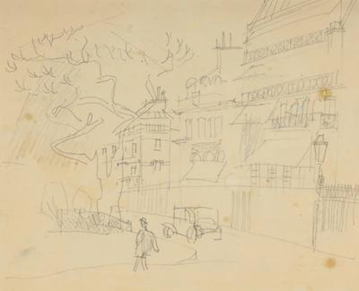 Straßenszene, schwach by Jean Dufy