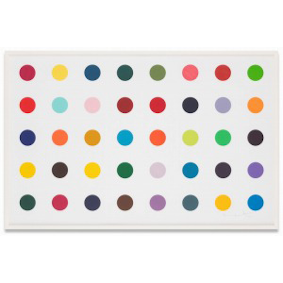 Methyl Phenylsulfoxide, from: 12 Woodcut Spots by Damien Hirst