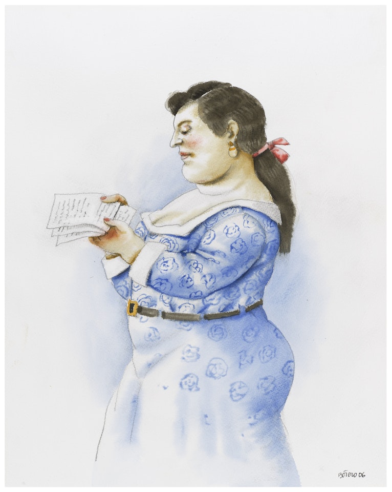 La lettera by Fernando Botero
