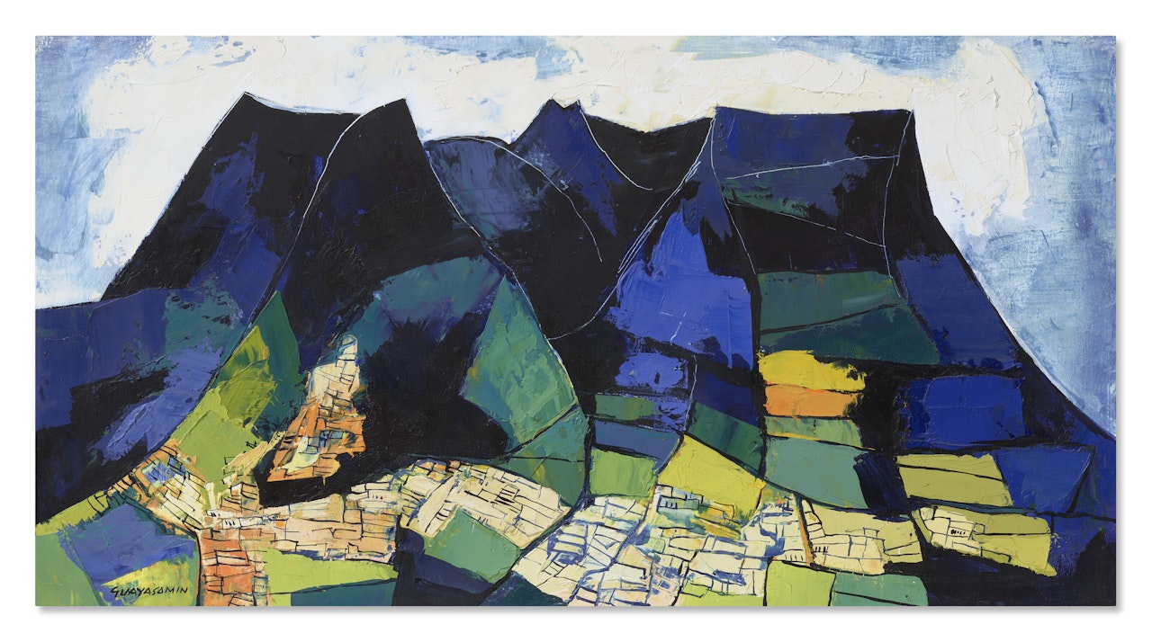 Quito azul by Oswaldo Guayasamin