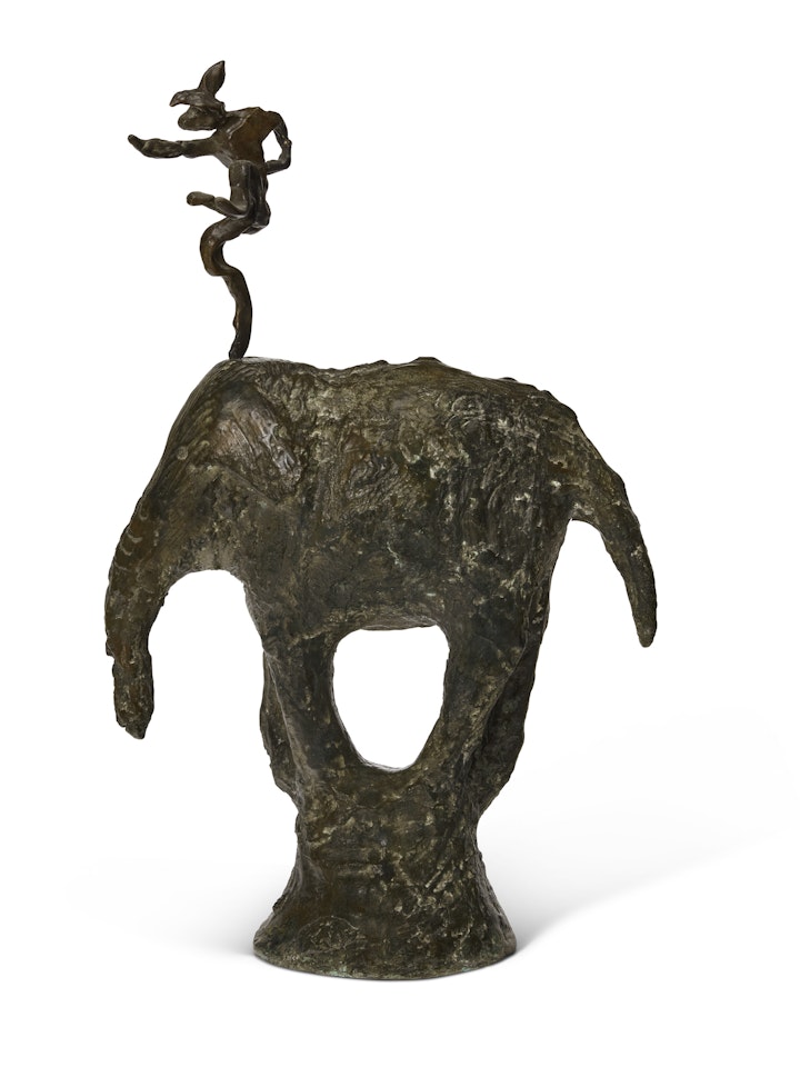 Hare on Elephant by Barry Flanagan