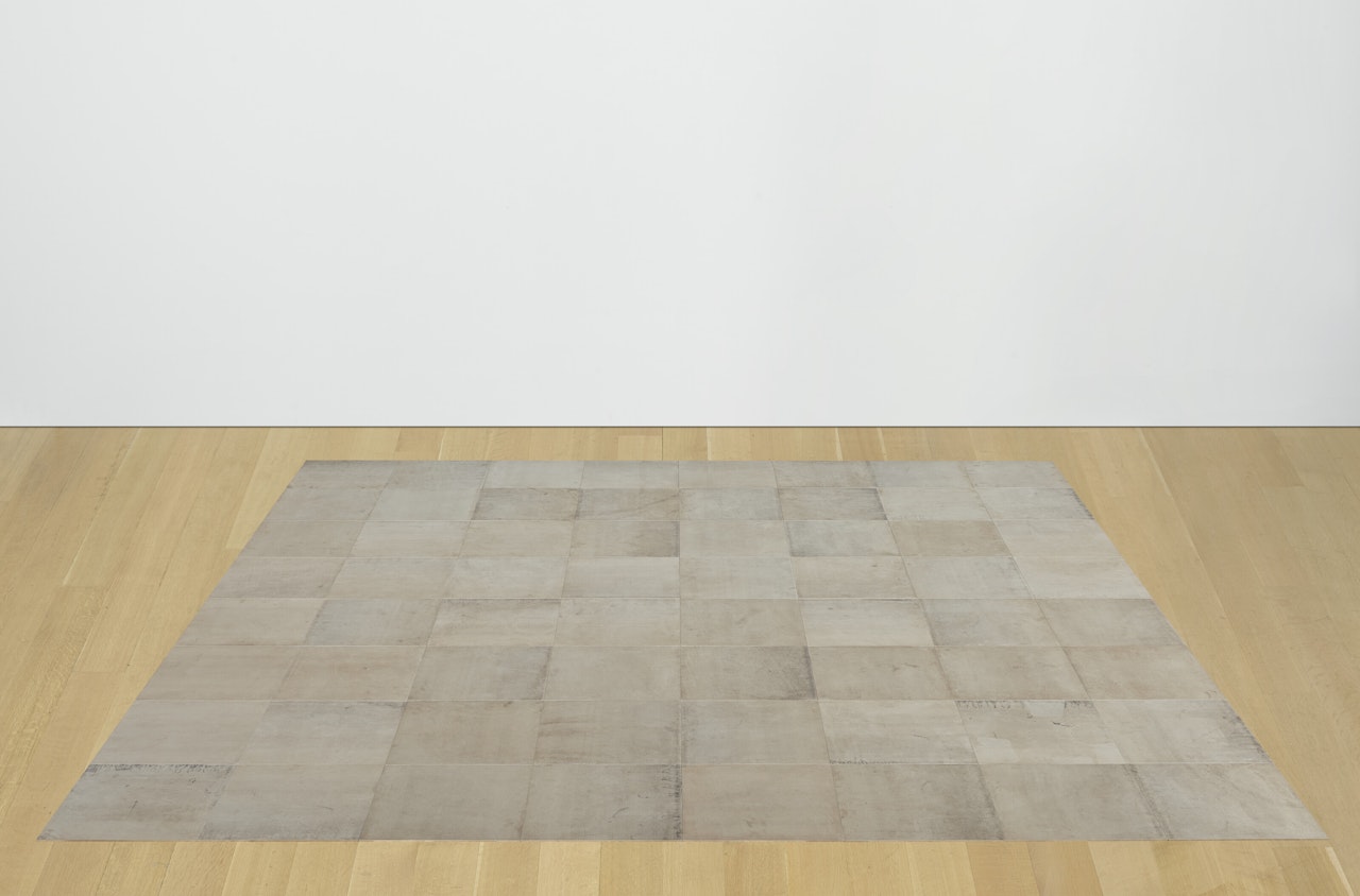 Aluminum Square Eight by Carl Andre