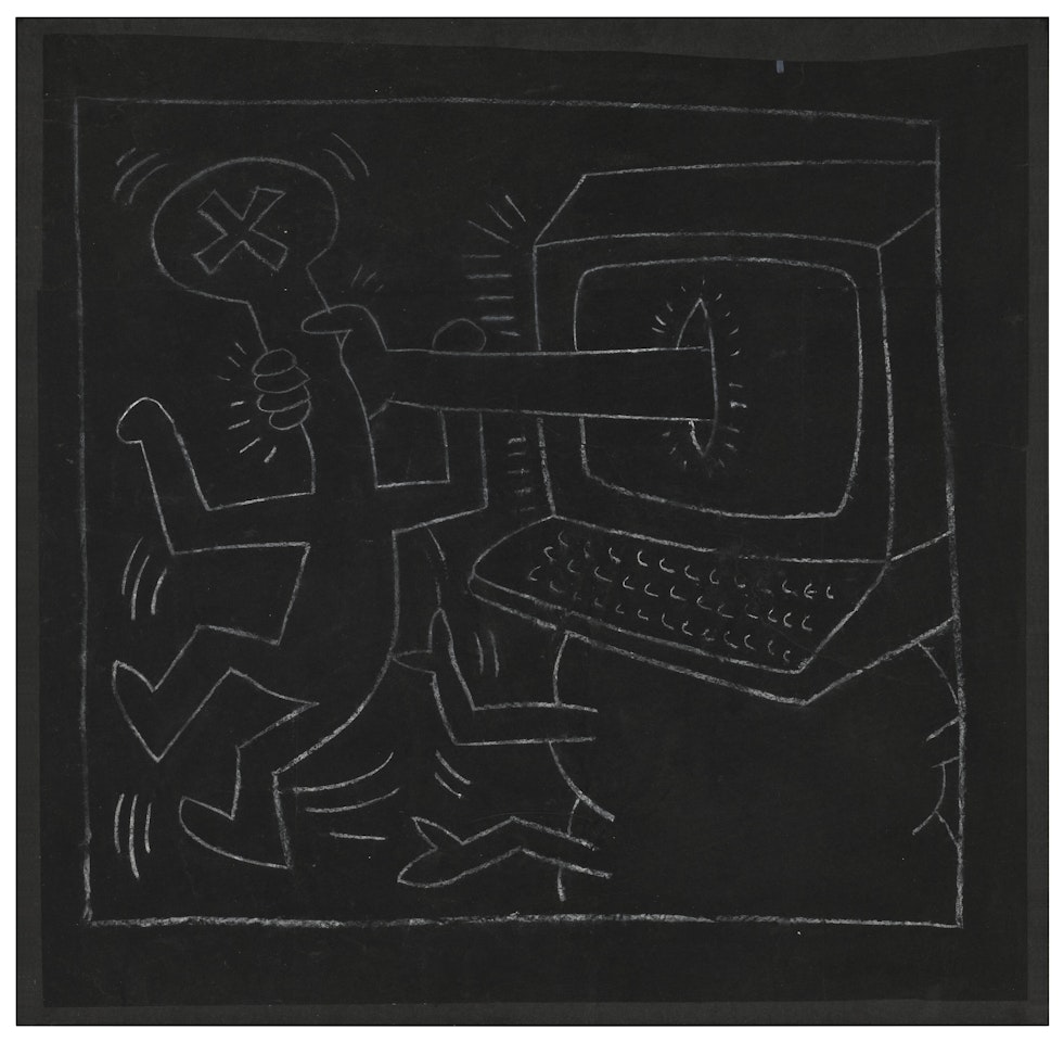 Untitled (Subway Drawing) by Keith Haring