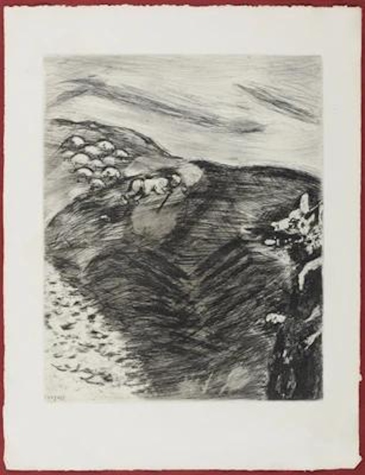 Der Wolf als Schäfer by Marc Chagall