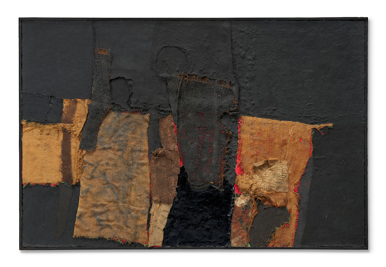 Sacco e Nero 3 by Alberto Burri