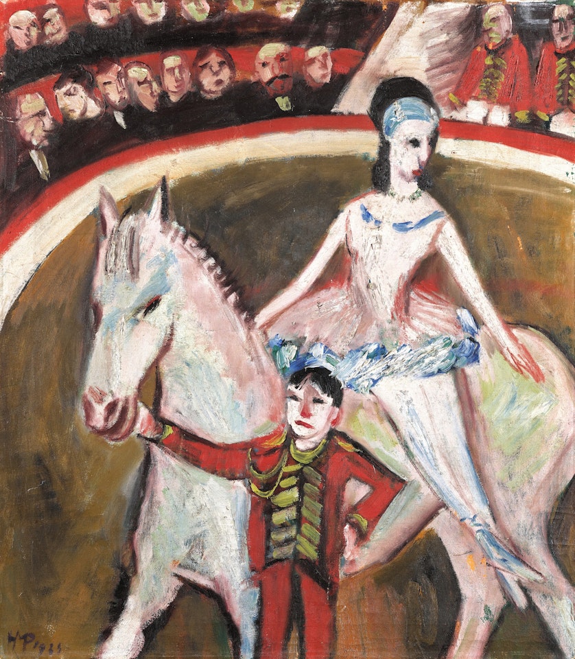 Zirkuspause (The Intermission) by Max Pechstein