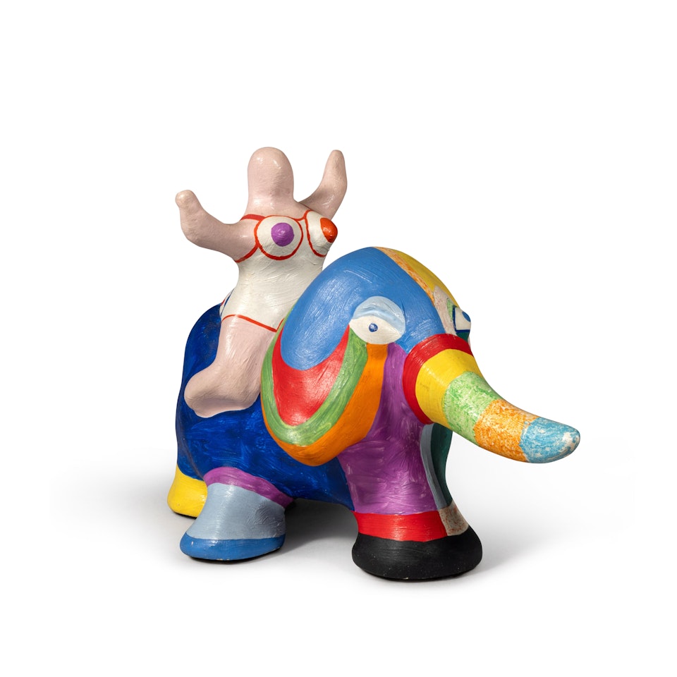 Éléphant et Nana (from La Ménagerie Series) by Niki de Saint Phalle